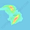 Sanafir Island topographic map, elevation, terrain