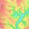 Menat topographic map, elevation, terrain