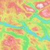 Kviteseid topographic map, elevation, terrain