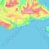 Għajnsielem topographic map, elevation, terrain