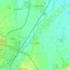 Horningsea topographic map, elevation, terrain