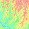 Caibi topographic map, elevation, terrain