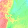 El Hadjira topographic map, elevation, terrain