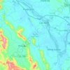 Cẩm Khê District topographic map, elevation, terrain