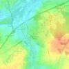 Douchy-les-Mines topographic map, elevation, terrain