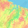 South Varanki topographic map, elevation, terrain