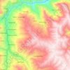 Yauya topographic map, elevation, terrain