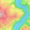 Urbar topographic map, elevation, terrain