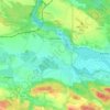 Zahrádky topographic map, elevation, terrain
