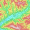 Krieglach topographic map, elevation, terrain