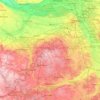 Nationalpark Kampinos topographic map, elevation, terrain