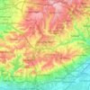 Daïra Draria topographic map, elevation, terrain