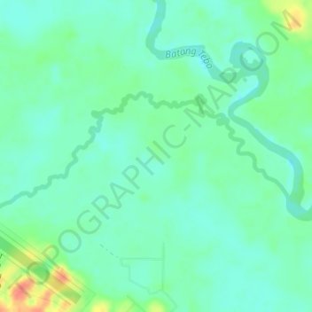 Sungai Buluh topographic map, elevation, terrain