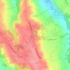 Bernadets topographic map, elevation, terrain