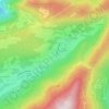 Le Pontet topographic map, elevation, terrain