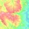 Olivares de Júcar topographic map, elevation, terrain