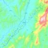 南江镇 topographic map, elevation, terrain