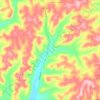 Town of Clarksville topographic map, elevation, terrain