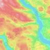 Gjøvik topographic map, elevation, terrain