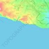 Żurrieq topographic map, elevation, terrain