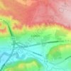 Coudoux topographic map, elevation, terrain
