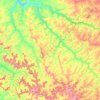 Gurinhatã topographic map, elevation, terrain