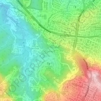 Tinjomoyo topographic map, elevation, terrain