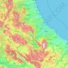 Abruzzo topographic map, elevation, terrain