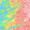 Hjelmeland topographic map, elevation, terrain