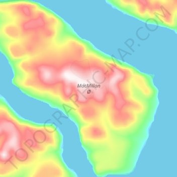 MacMillan Island topographic map, elevation, terrain
