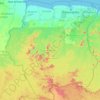 Suriname topographic map, elevation, terrain