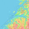 Bodø topographic map, elevation, terrain