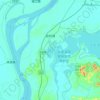 胜利镇 topographic map, elevation, terrain