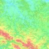 Osecina Municipality topographic map, elevation, terrain
