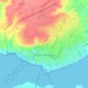 Puerto Deseado topographic map, elevation, terrain