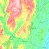 Canton topographic map, elevation, terrain