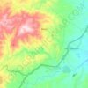 Bédar topographic map, elevation, terrain