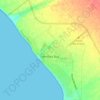 Henties Bay topographic map, elevation, terrain
