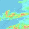 Dingle Peninsula topographic map, elevation, terrain