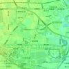 梨园镇 topographic map, elevation, terrain