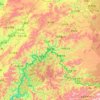 临江市 topographic map, elevation, terrain