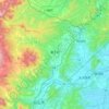 Zao topographic map, elevation, terrain