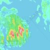 Bar Harbor topographic map, elevation, terrain