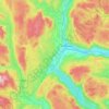 Øvre Eiker topographic map, elevation, terrain