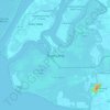Carey Island topographic map, elevation, terrain