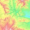 سروبي ولسوالۍ topographic map, elevation, terrain