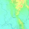 Hmawbi Township topographic map, elevation, terrain