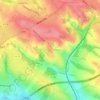 Rouffiac-Tolosan topographic map, elevation, terrain
