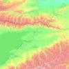 Тюпский район topographic map, elevation, terrain
