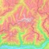 Bernina Range topographic map, elevation, terrain